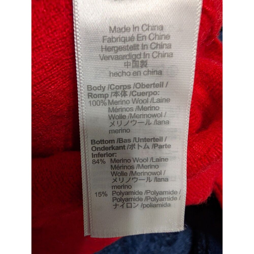 Madewell Merino Wool Pullover Sweater Crimson Red S Cozy Minimalist Capsule - Picture 6 of 6